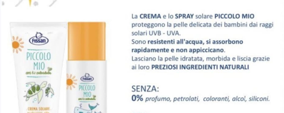 creme solari bambini